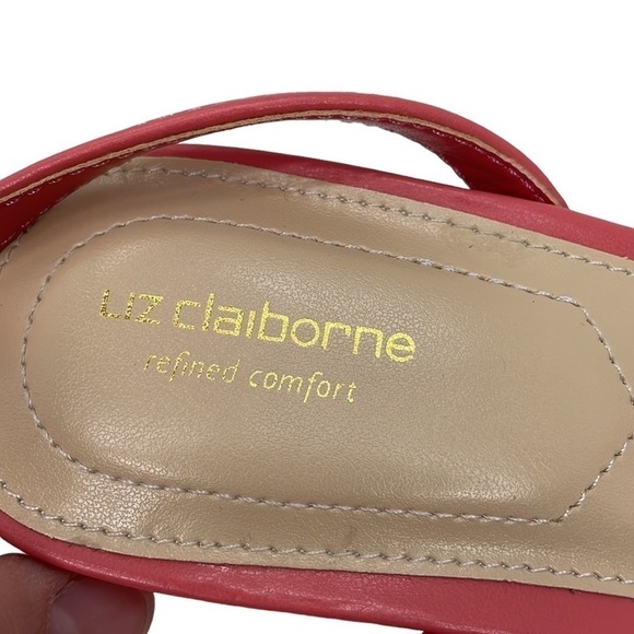 LIZ CLAIBORNE SANDALS NWT Pink Open Toes Strappy Braided 9.5 9 1/2 - Picture 10 of 12